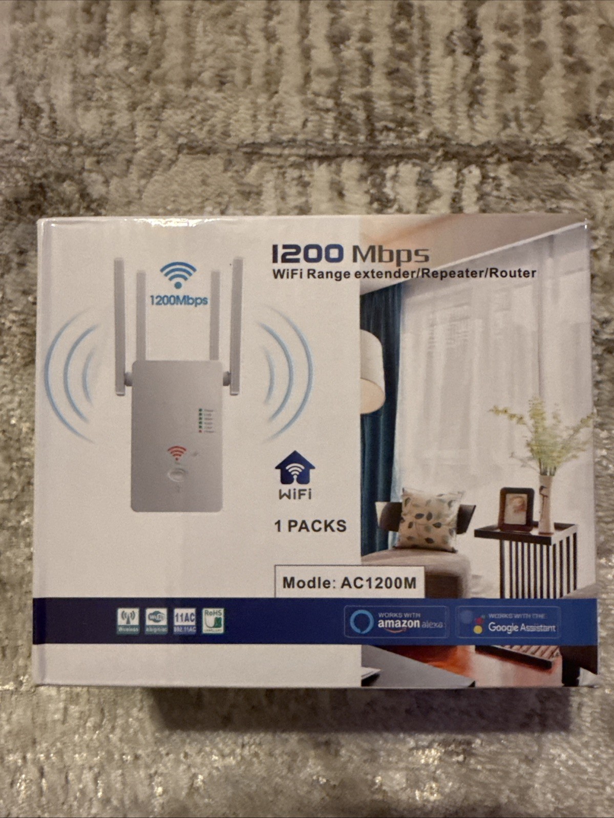 1200 Mbps - AP/Repeater/Router - AC1200M New