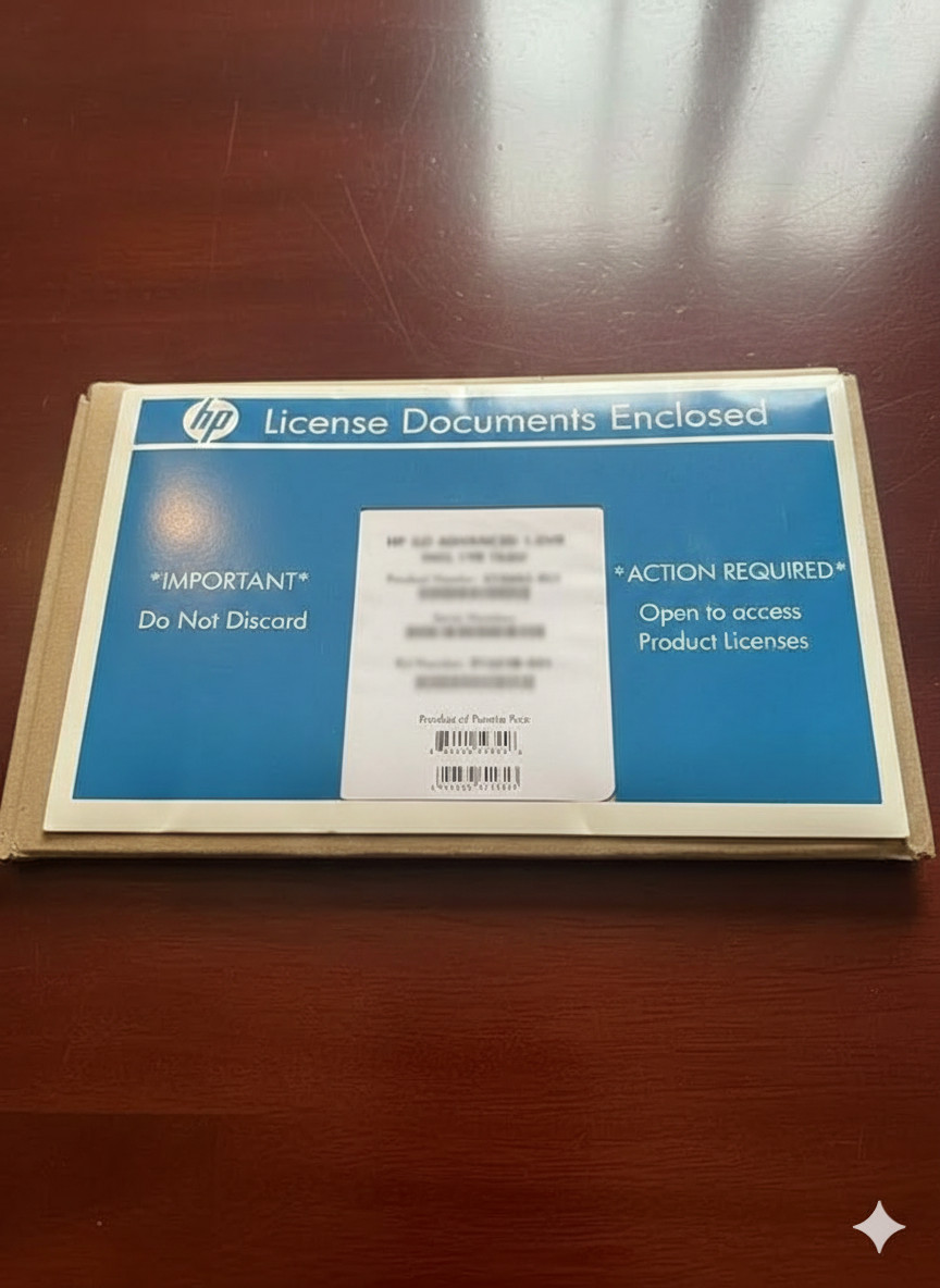 Vintage HPE 512485-B21 iLO Advanced 1-server License Collectable