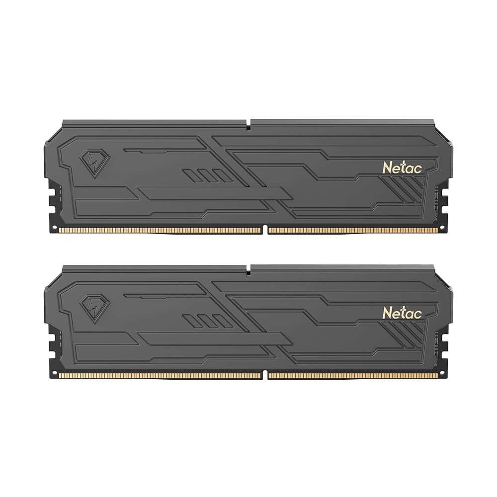 Netac DDR4 DRAM 16GB Kit (2x8GB) 3200MHz XMP 2.0 Dual Channel 2X8GB, Black