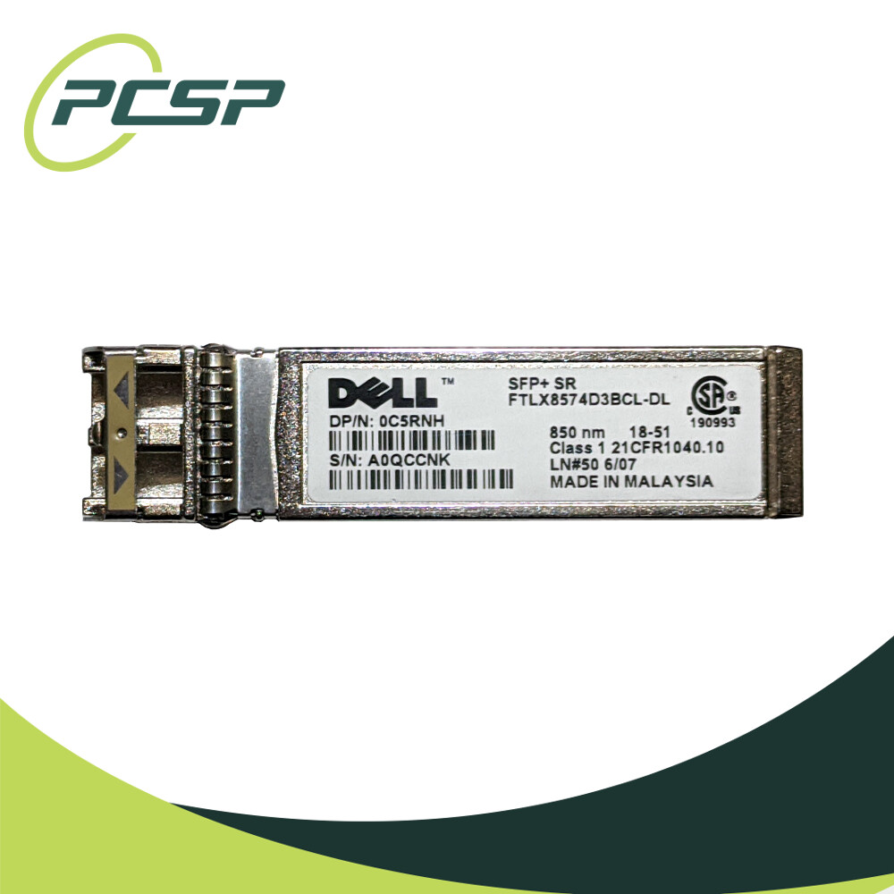 Lot of 8 Dell C5RNH 10G SFP+ SR Transceiver Module 850nm FTLX8574D3BCL-DL