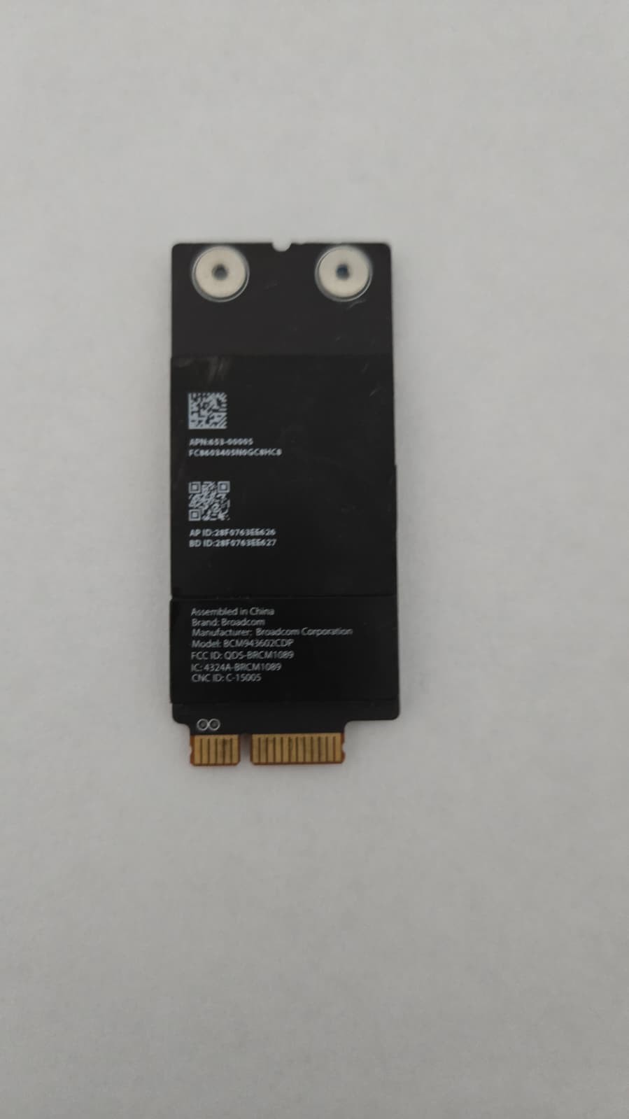 AIRPORT WIRELESS WIFI BLUETOOTH CARD Apple iMac 21.5" A1418, 27" A1419 Late 2015