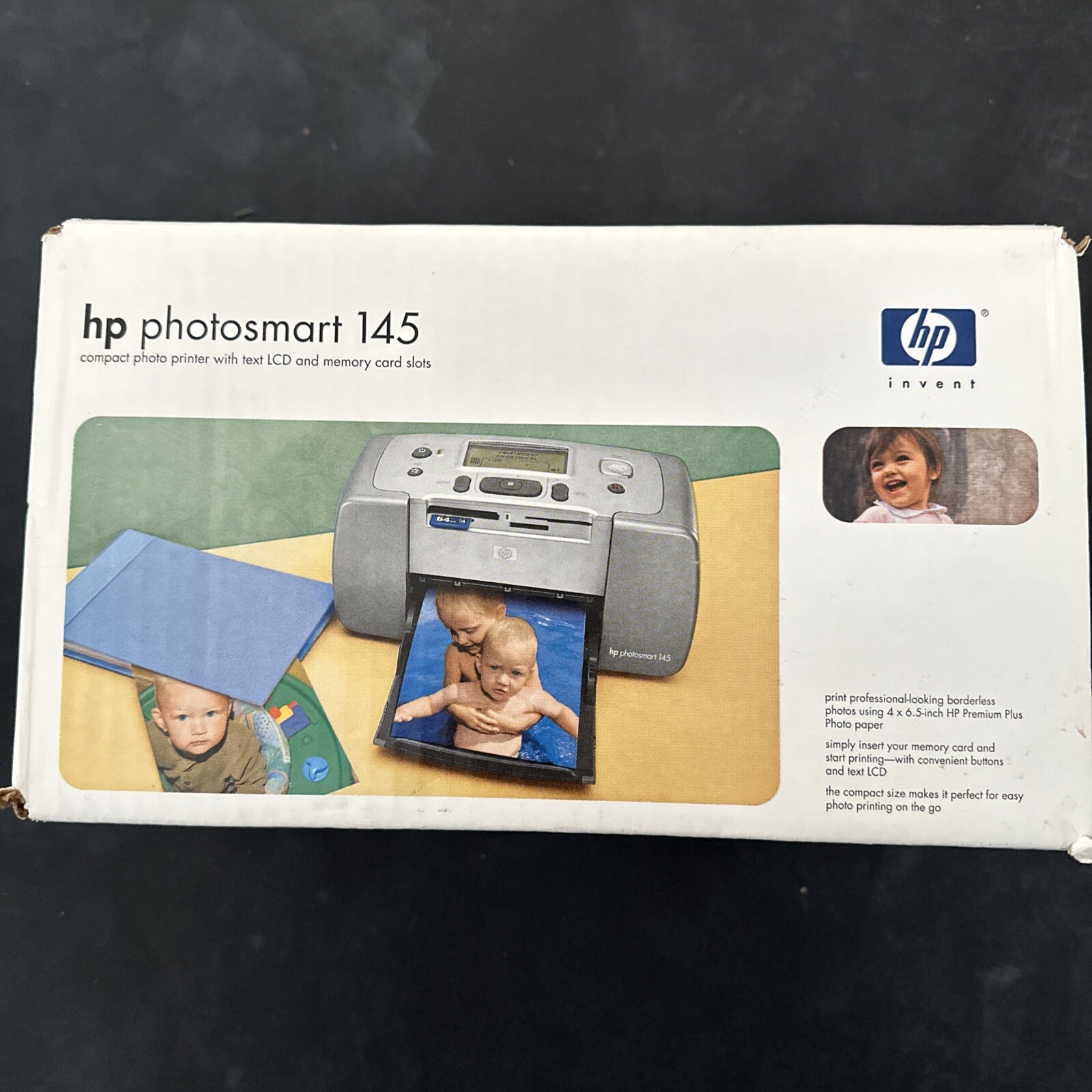 HP Photosmart 145 Hewlett Packard. -NEW Open Box Plus Free Photo Paper