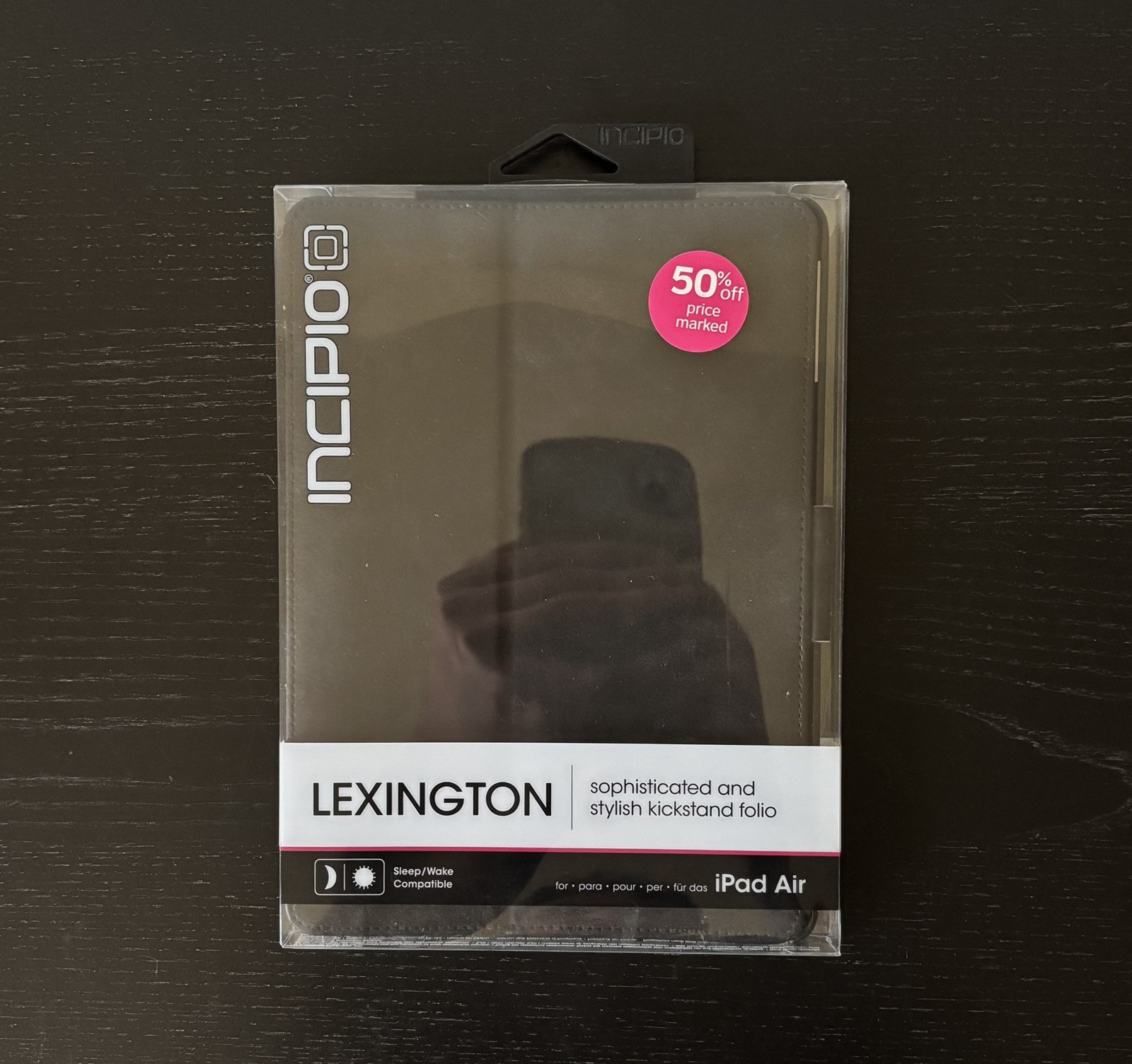 NEW Sealed Black Incipio Lexington Folio iPad Air Case Leather w Hard Shell Back