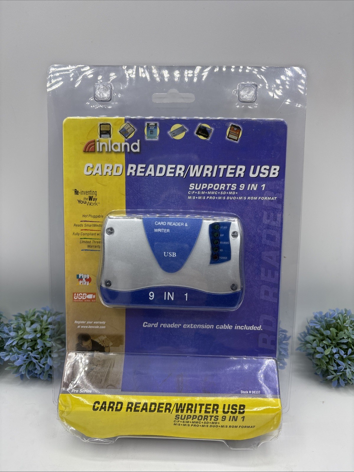 Inland Card Reader/Writer USB Support’s 9 In 1