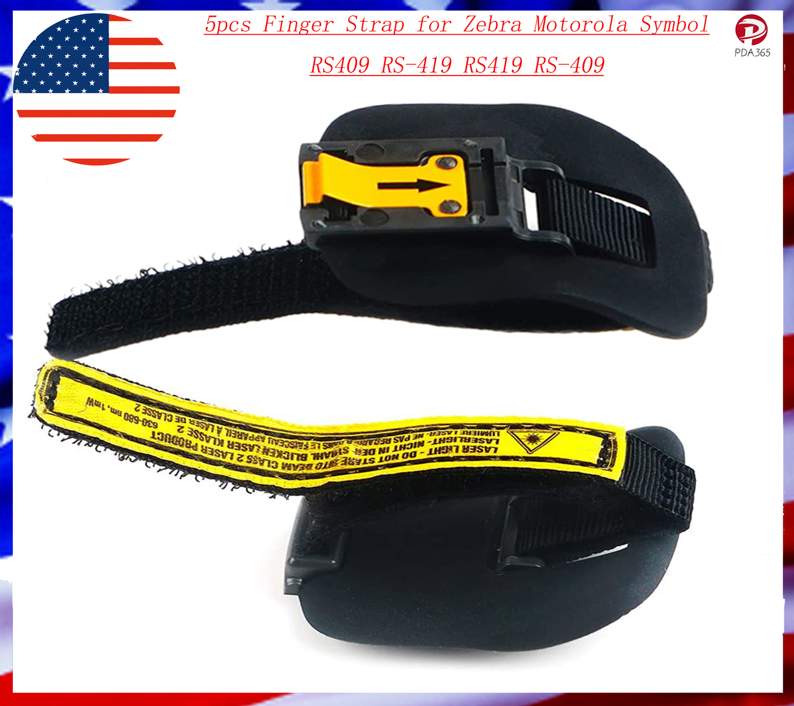 5pcs Finger Strap for Zebra  Symbol RS409 RS-419 RS419 RS-409 USA STOCK