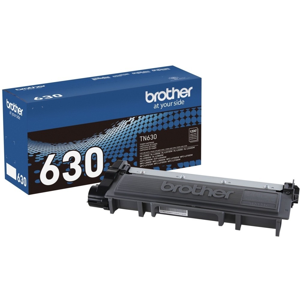 Brother TN-630 Black Toner Cartridge, TN-630BK