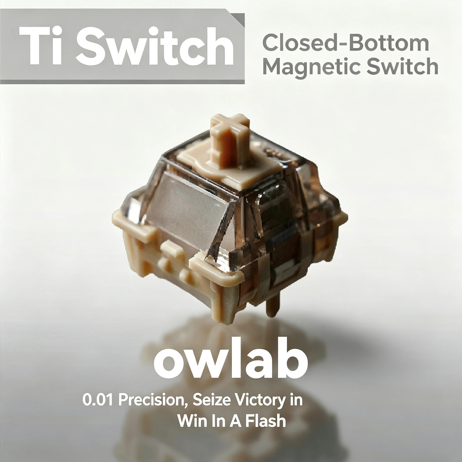 OWlab Magnetic Axis Switch Ti 15mm Spring for Wooting 60HE/80HE