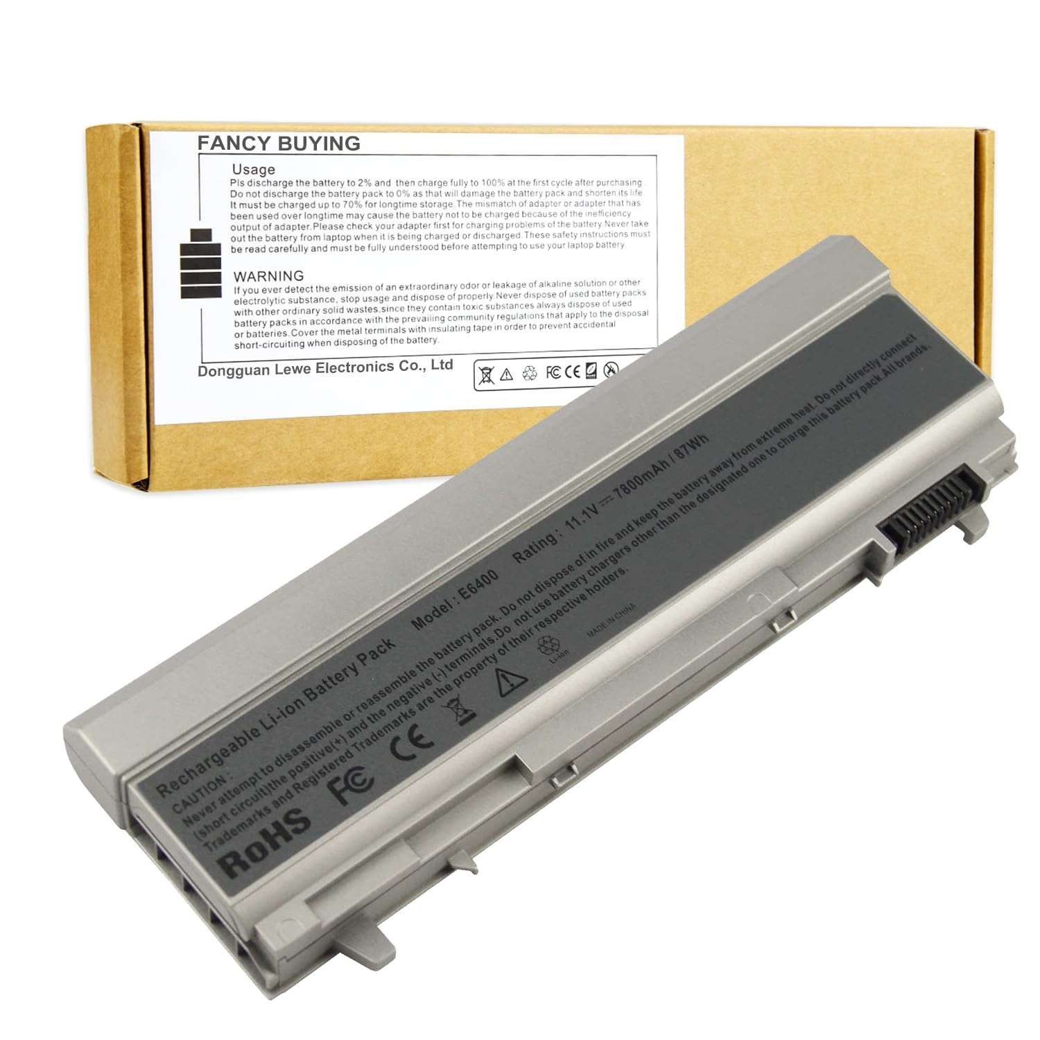 High-Performance 9 Cell Laptop Battery for Dell Latitude E6400 E6410 E6500 E6510