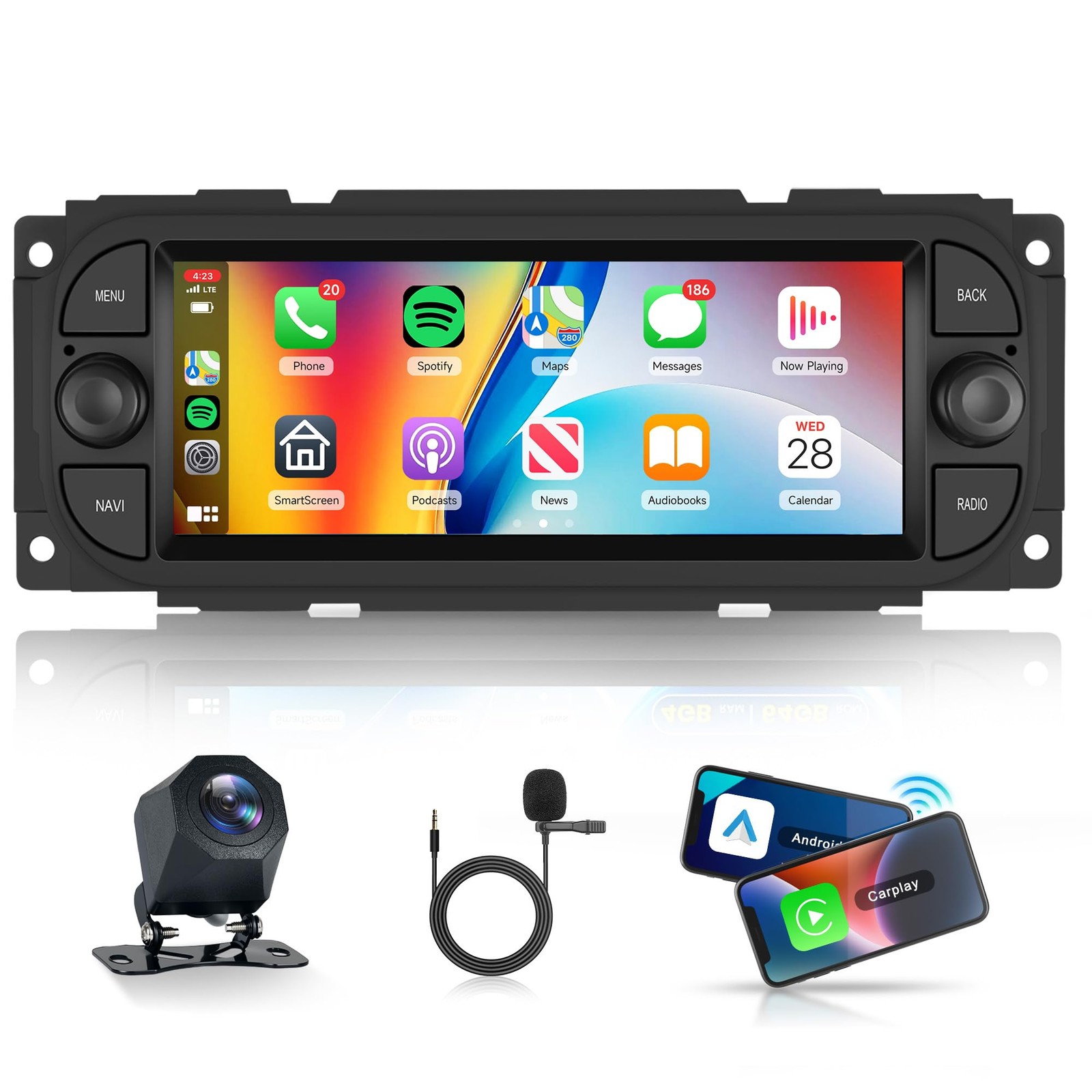 Rimoody 4G+64G for Dodge Ram 1500 (2002-2006),Jeep Wrangler(2003-2006),Chrysl...