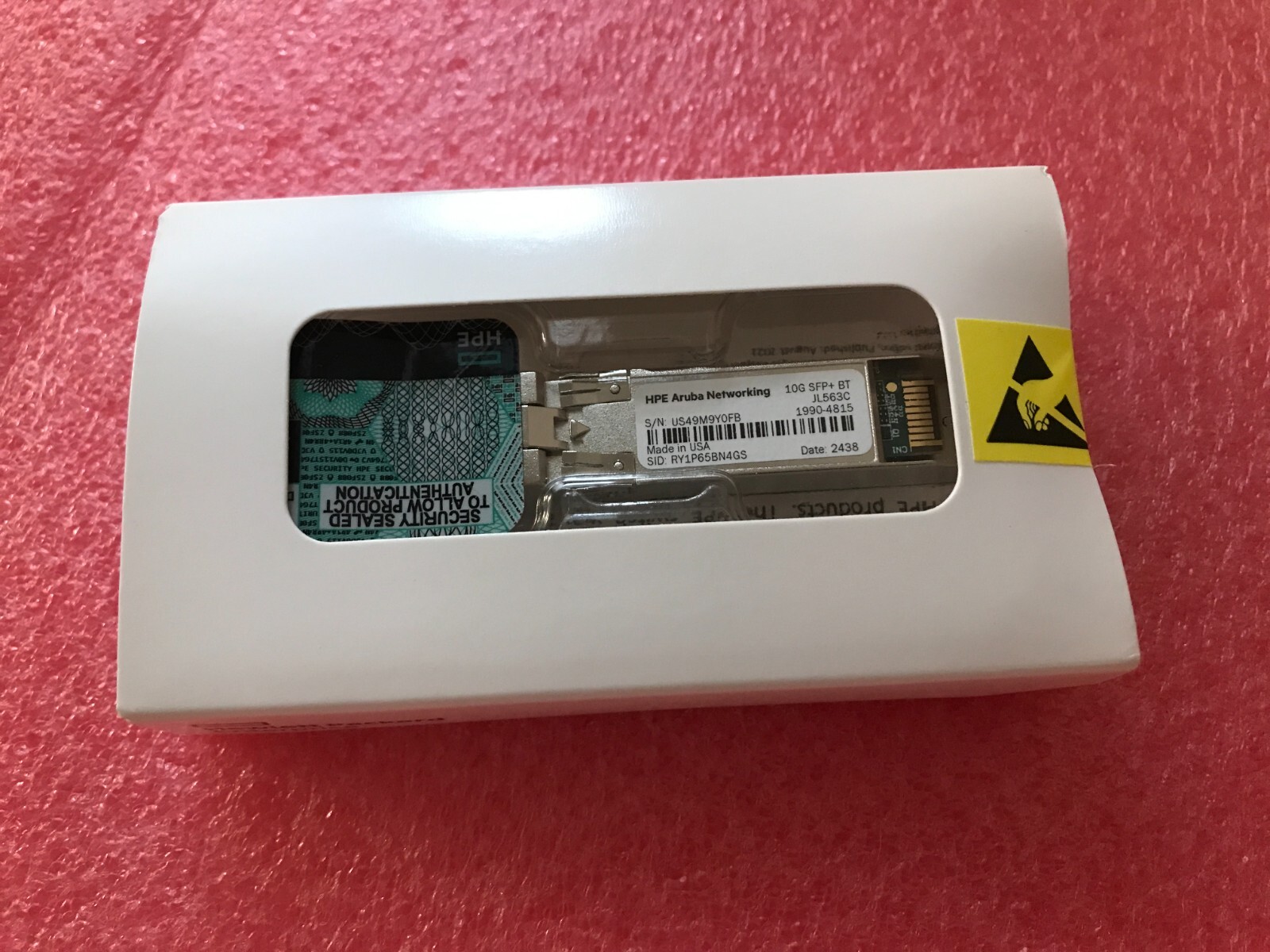 NEW HPE Aruba JL563C HPE ANW 10GBASE-T SFP+ RJ45 30m XCVR Transceiver Module