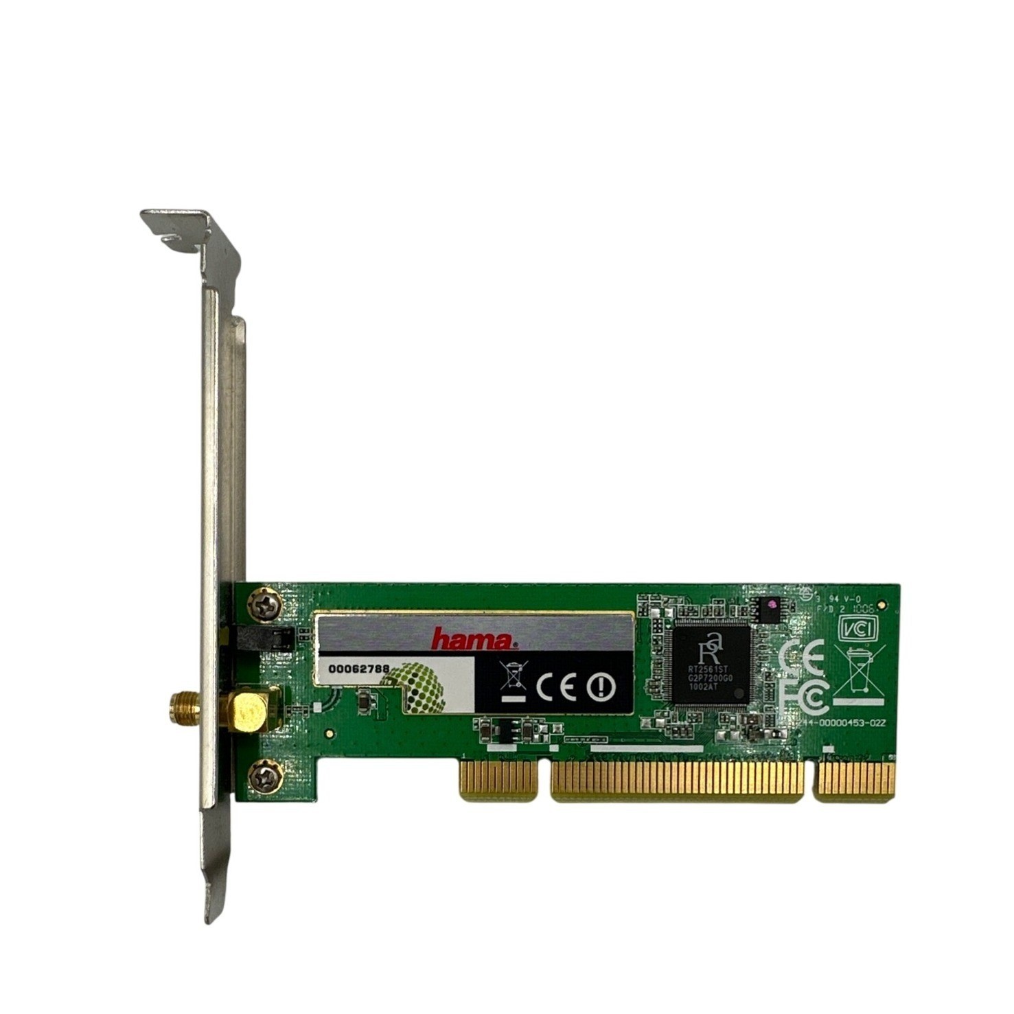Hama Wireless LAN PCI Card 00062788 Desktop WiFi Adapter Green Good