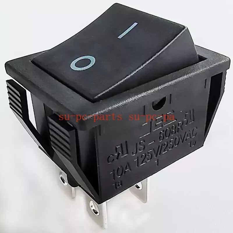 2pcs JEC JS-608R 10A 250V 4 Pins 2 positions Power Rocker Switch