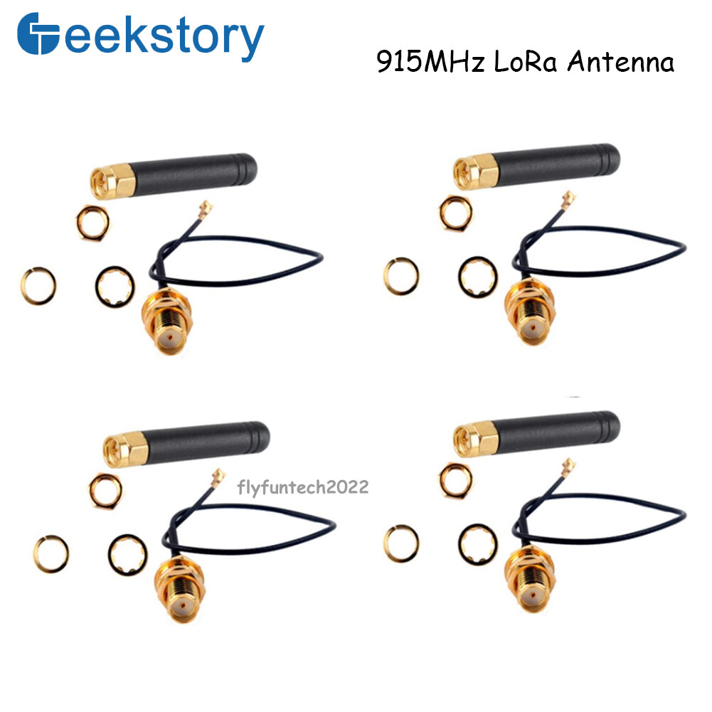 4 PCS 915MHz LoRa Antenna U.FL IPE to SMA Connector 2dBi for Lora Board ESP32