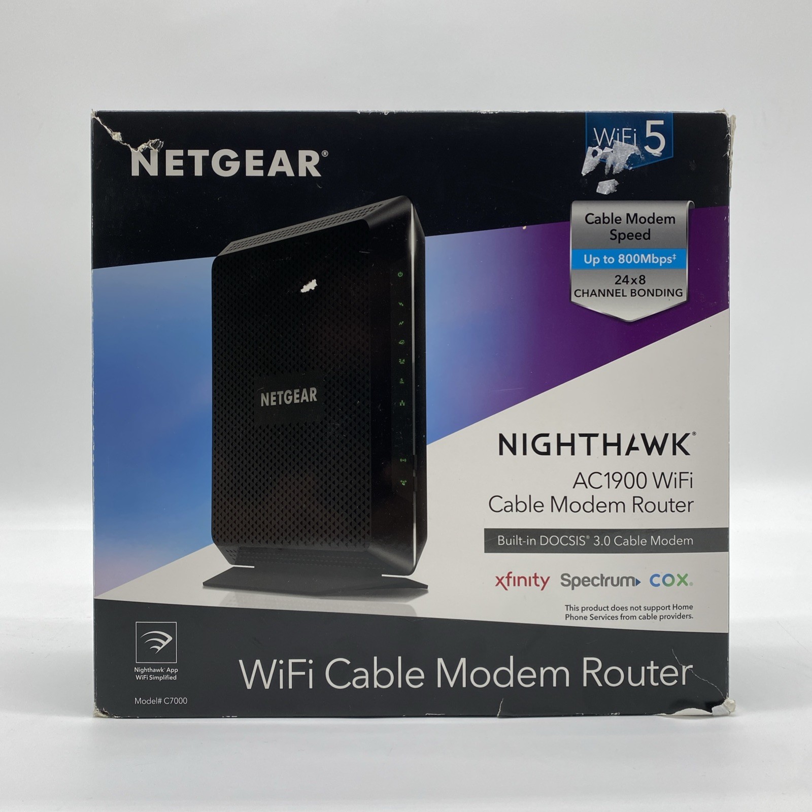 NETGEAR Nighthawk AC1900 4 Wireless-Wi-Fi 802.11ac Router - C7000V2 Open Box