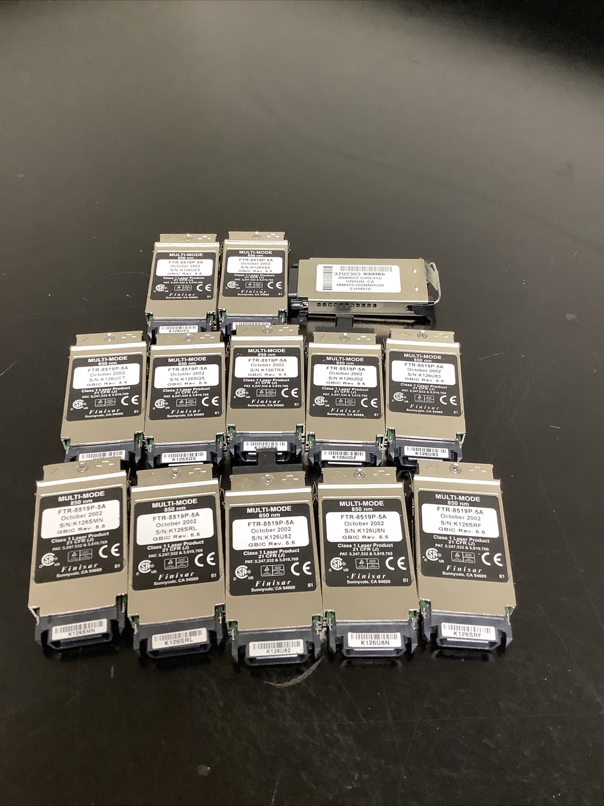 Lot Of 13 Multi-Mode Fiber Optic Transceivers FTR-8519P-5A