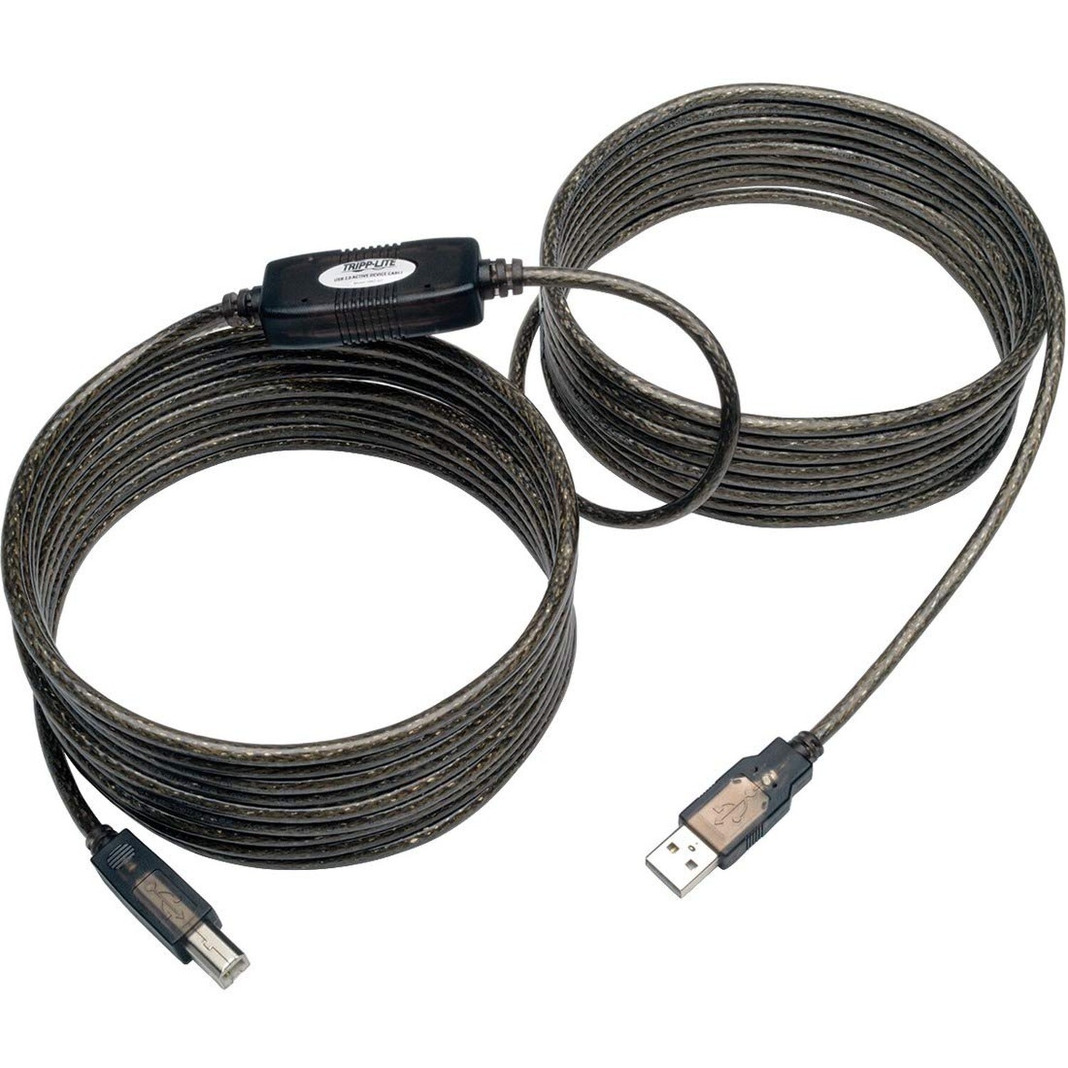 Tripp Lite USB 2.0 Hi-Speed A/B Active Repeater Cable (M/M) 25-ft. (U042-025)...