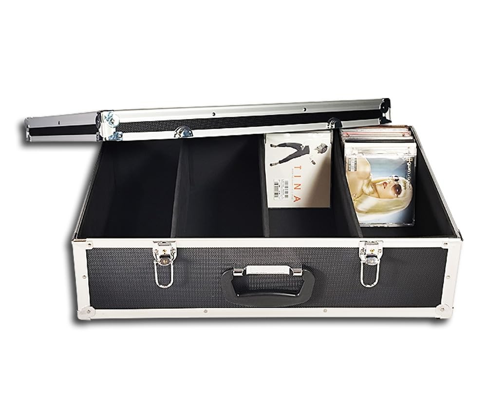 CD Case - Flight Case for 140 CDs - CD Flight Case Aluminium Fitting