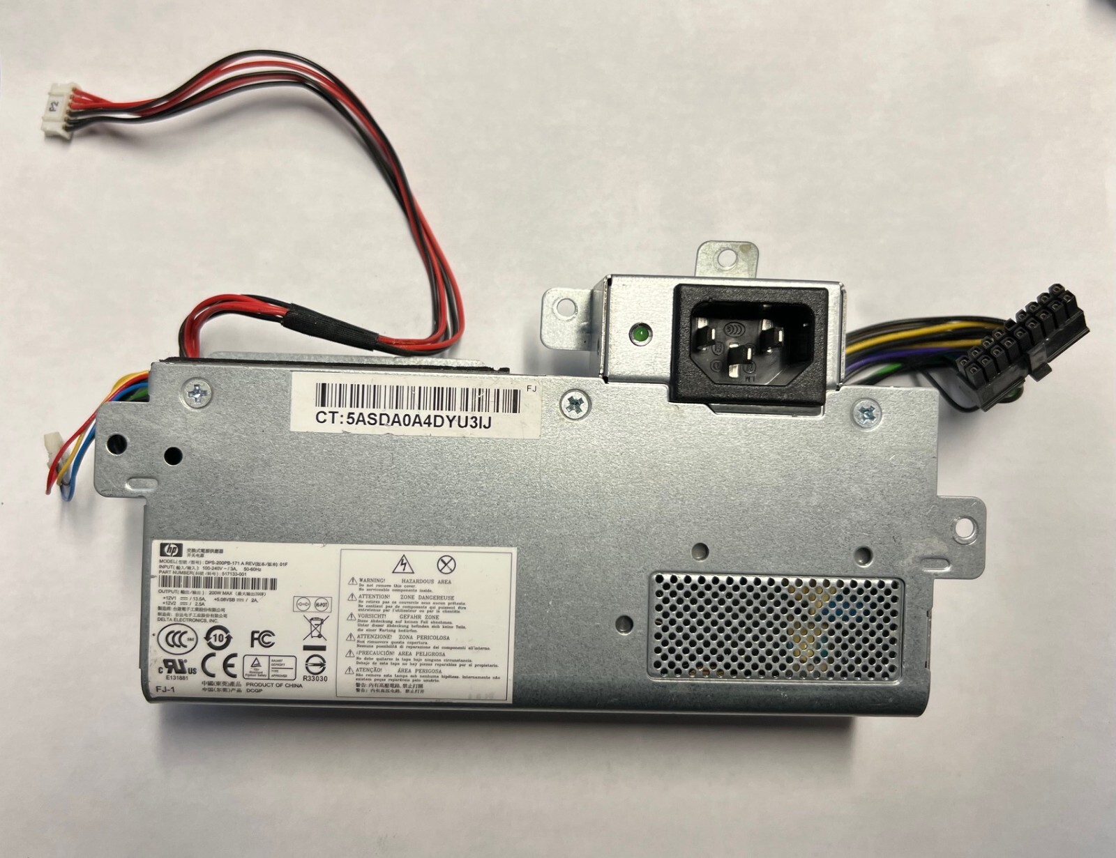 HP  200W Power Supply DPS-200PB-171 A 517133-001 PS-2201-2