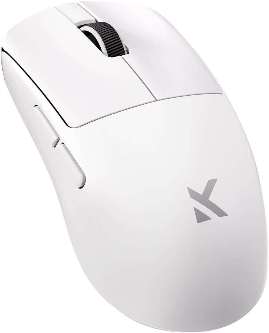 MCHOSE L7 Ultra+ Wireless Gaming Mouse, Lightweight 48g, 42K DPI - White