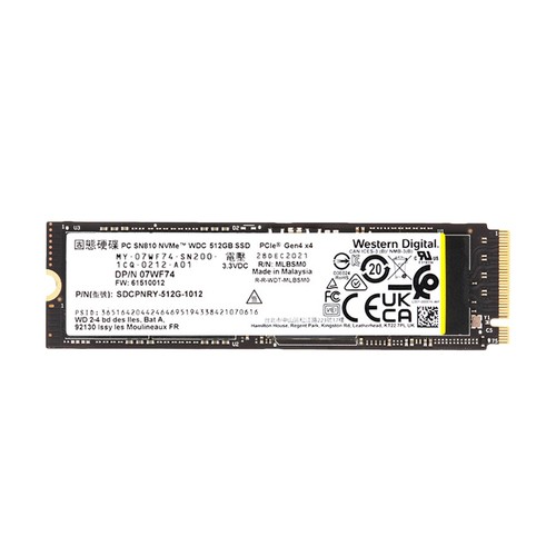 Solid State Drive Dell 7WF74 (Western Digital SDCPNRY-512G-1012) TLC Solid State