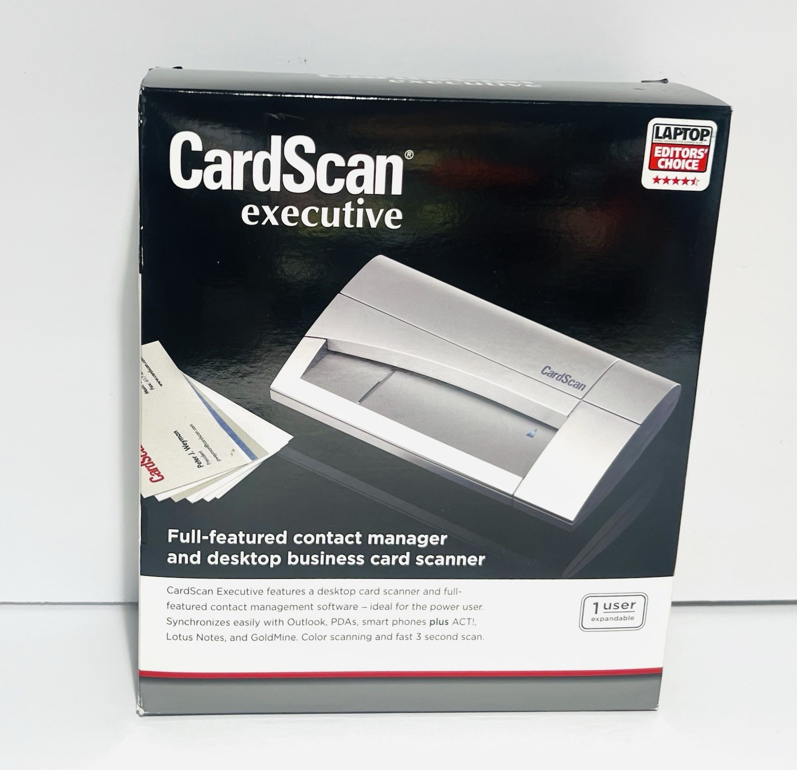 CardScan Executive 800c Business Card Scanner with Software and Cable New