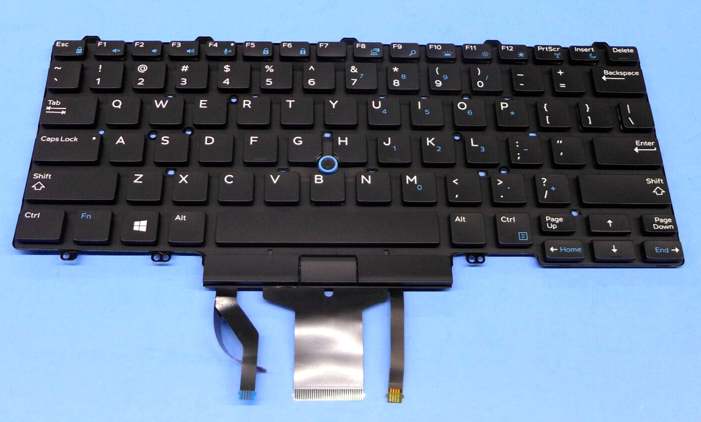 New Dell Latitude 5490 7490 Backlit Dual Point Laptop Keyboard 6NK3R