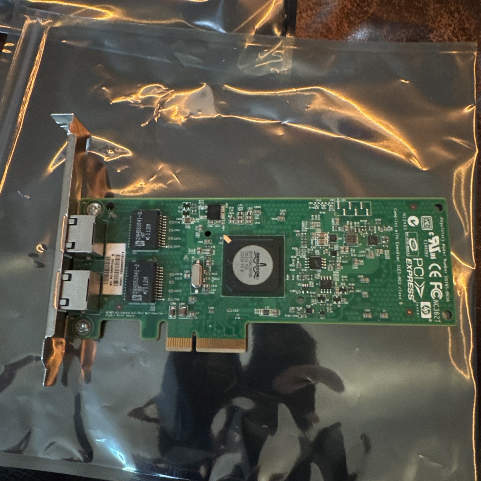 HP 458491-001 NC382T PCIE Dual Port Gigabit Server Adapter