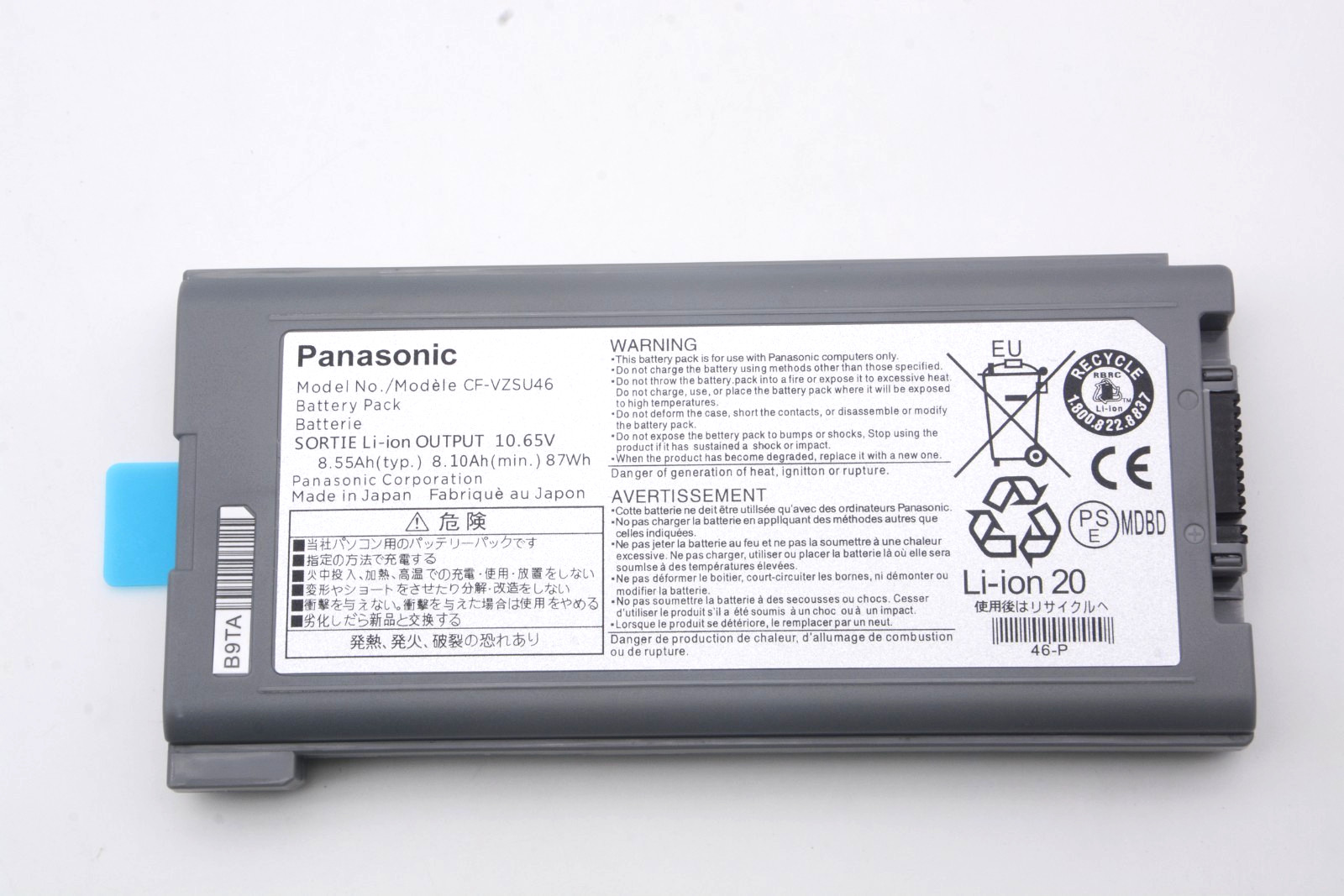 OEM Genuine 87Wh CF-30 CF-31 Battery for Panasonic Toughbook CF-52 CF-VZSU46