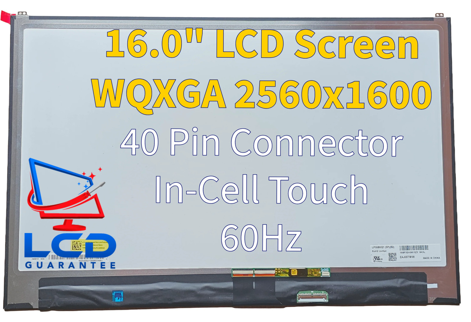 LG Gram 16Z90S-H.ADB9U1 16" Touch Digitizer Glass Replacement LCD Laptop Screen