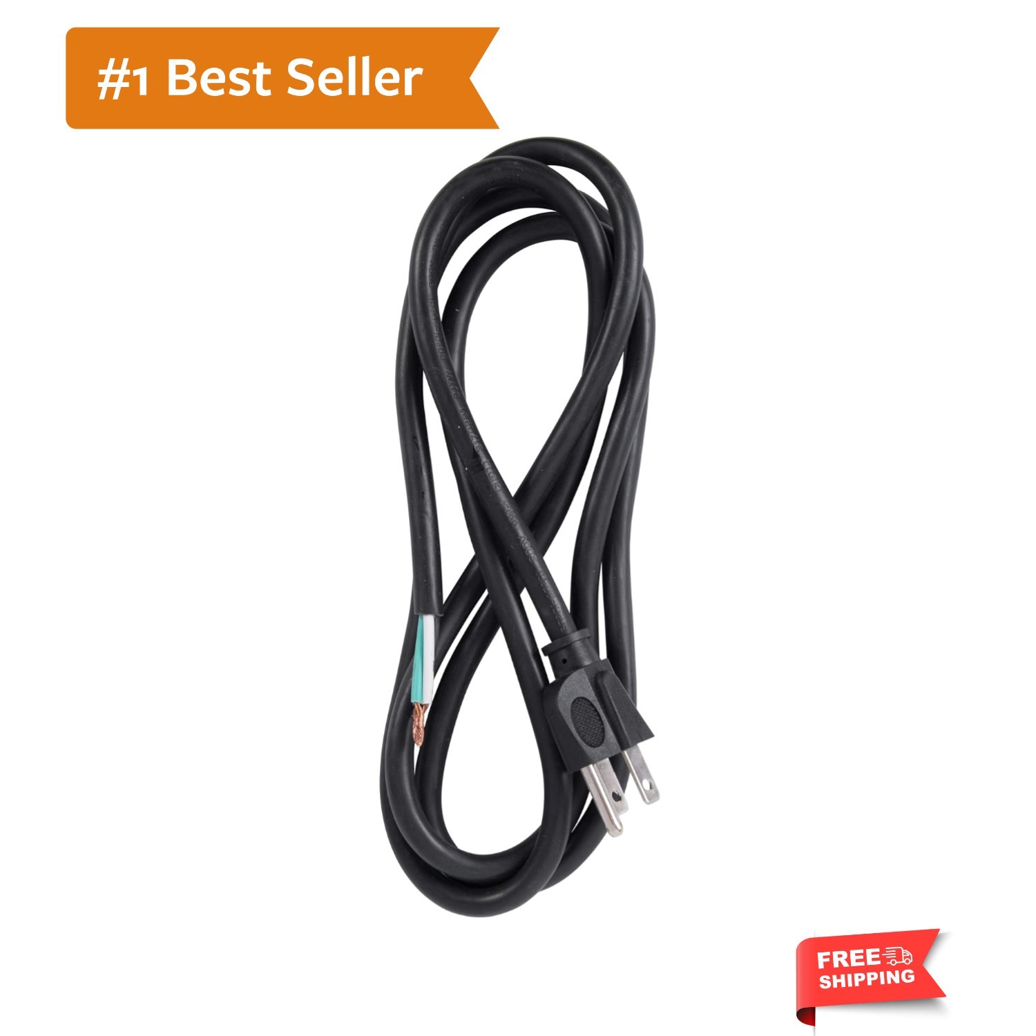 nVent GARDNER BENDER PS615143 6 ft Replacement Appliance Power Cord 14/3 AWG ...