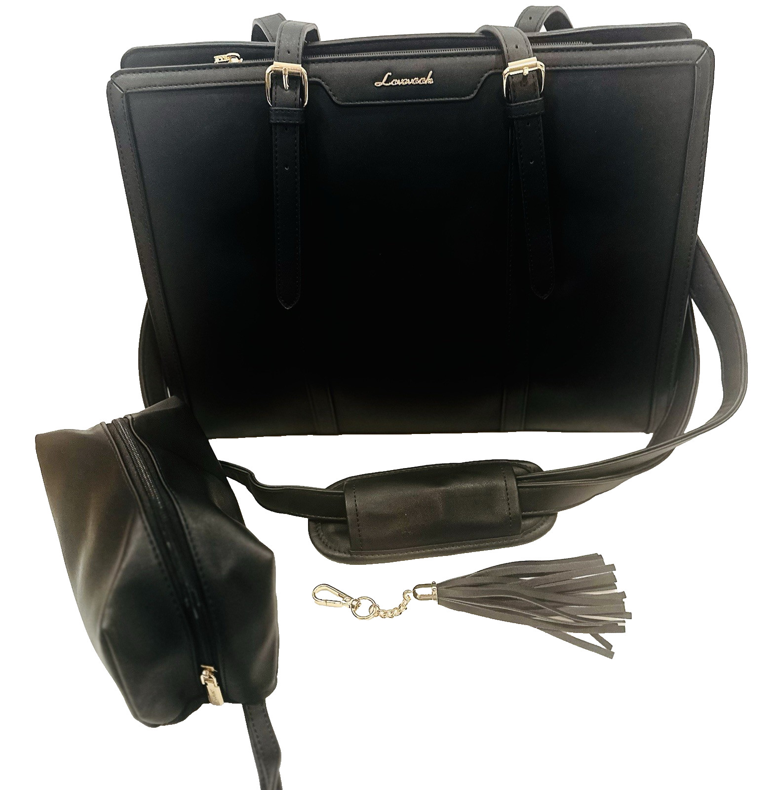 Lovevook Black 15.6 Inch Laptop Tote Bag - For Work Or Travel - NWT