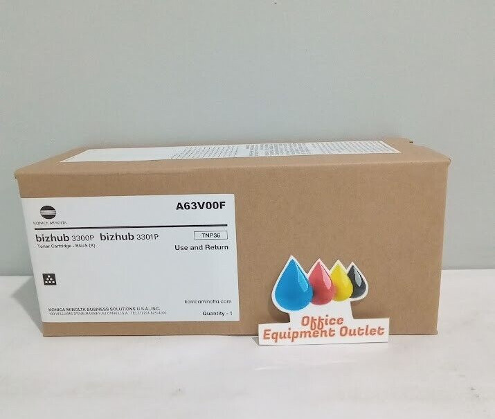 Konica Minolta TNP-36 A63V00F  Black Toner Cartridge