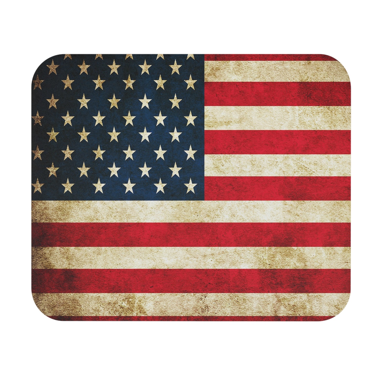 Retro American USA Flag Bows Mouse Pad Anti Slip Desk Mat