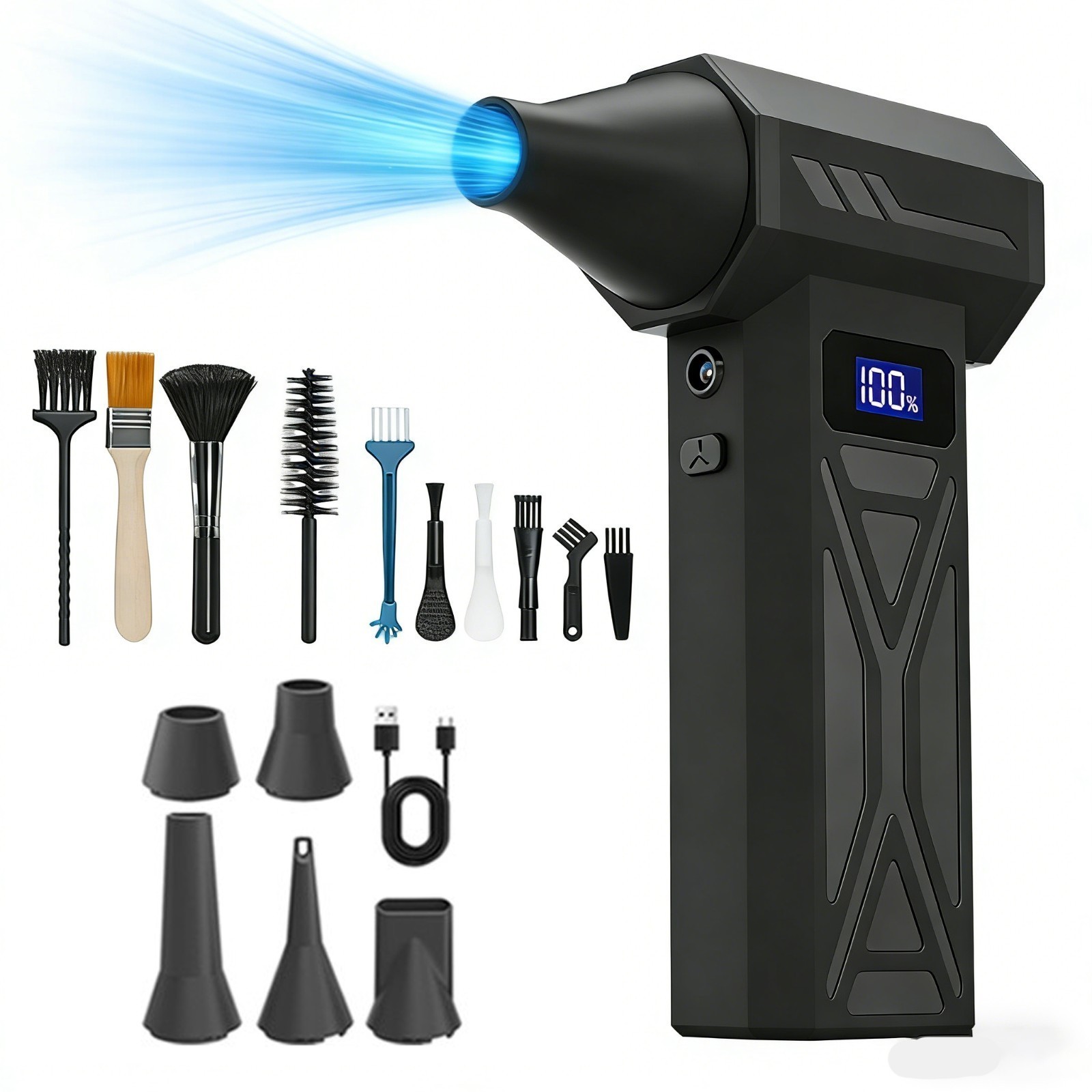 Electric Compressed Air Duster Super Power Cordless Dust Air Blower 300000RPM