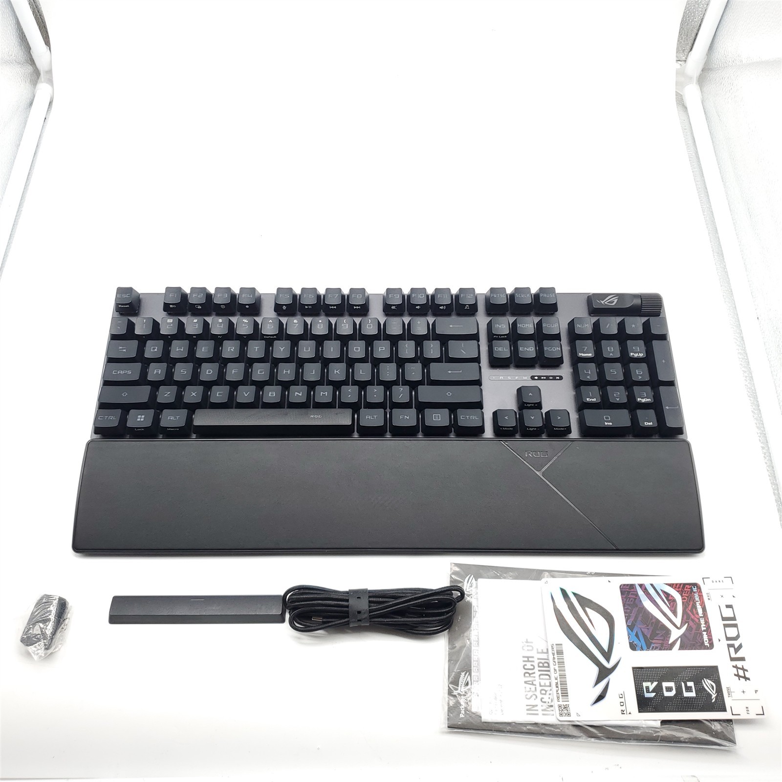 ASUS ROG Strix Scope II Gaming Keyboard, pre-lubed ROG RX Red Optical switches