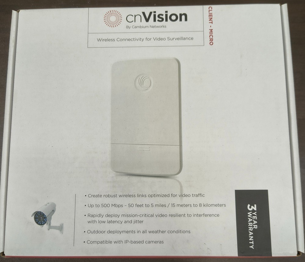Cambium New CV-D13SPUSA-US cnVision Client Micro with 13 dBi Antenna, US version