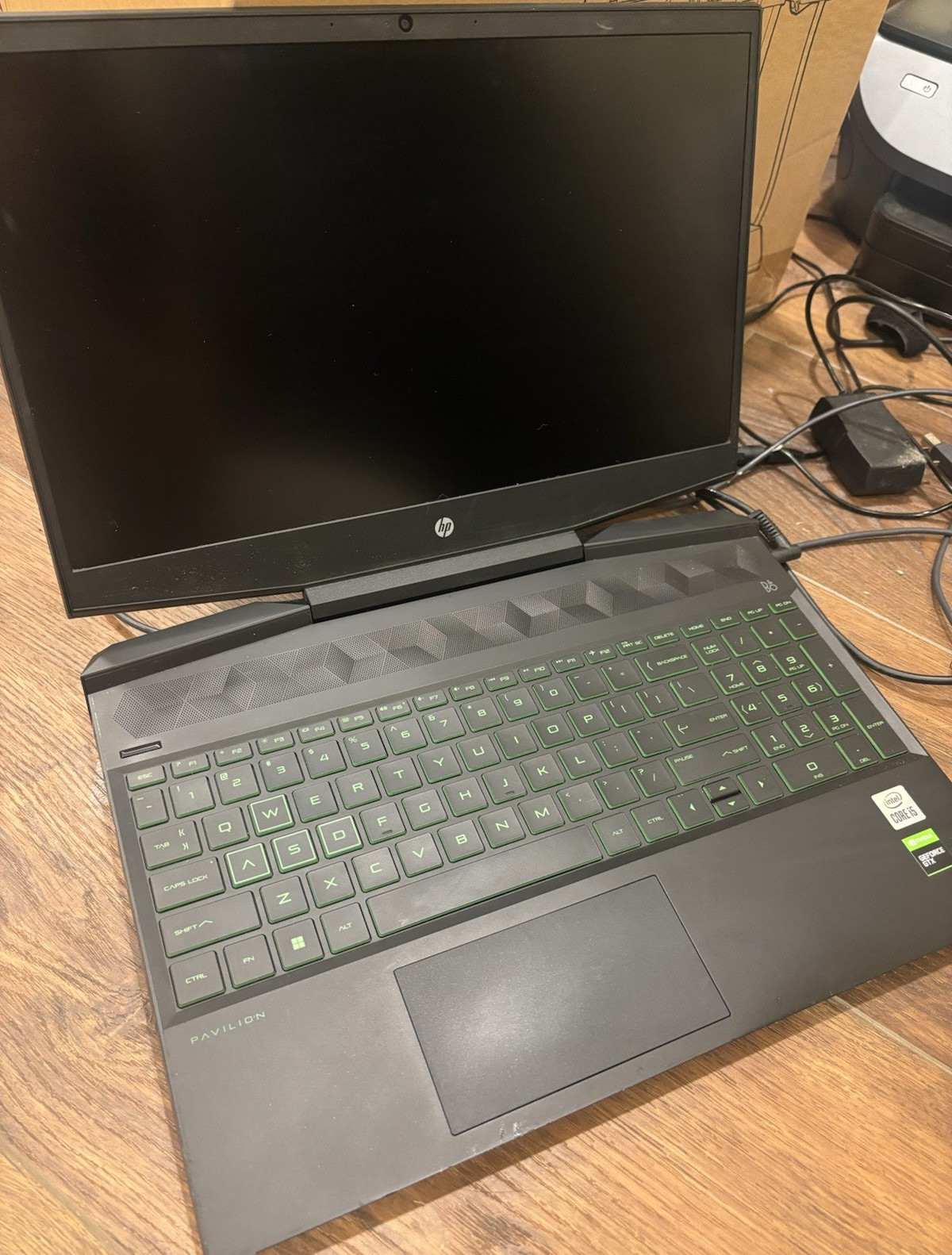 HP Pavilion 15.6 in Gaming Laptop Intel Core i5 8GB RAM Webcam Black