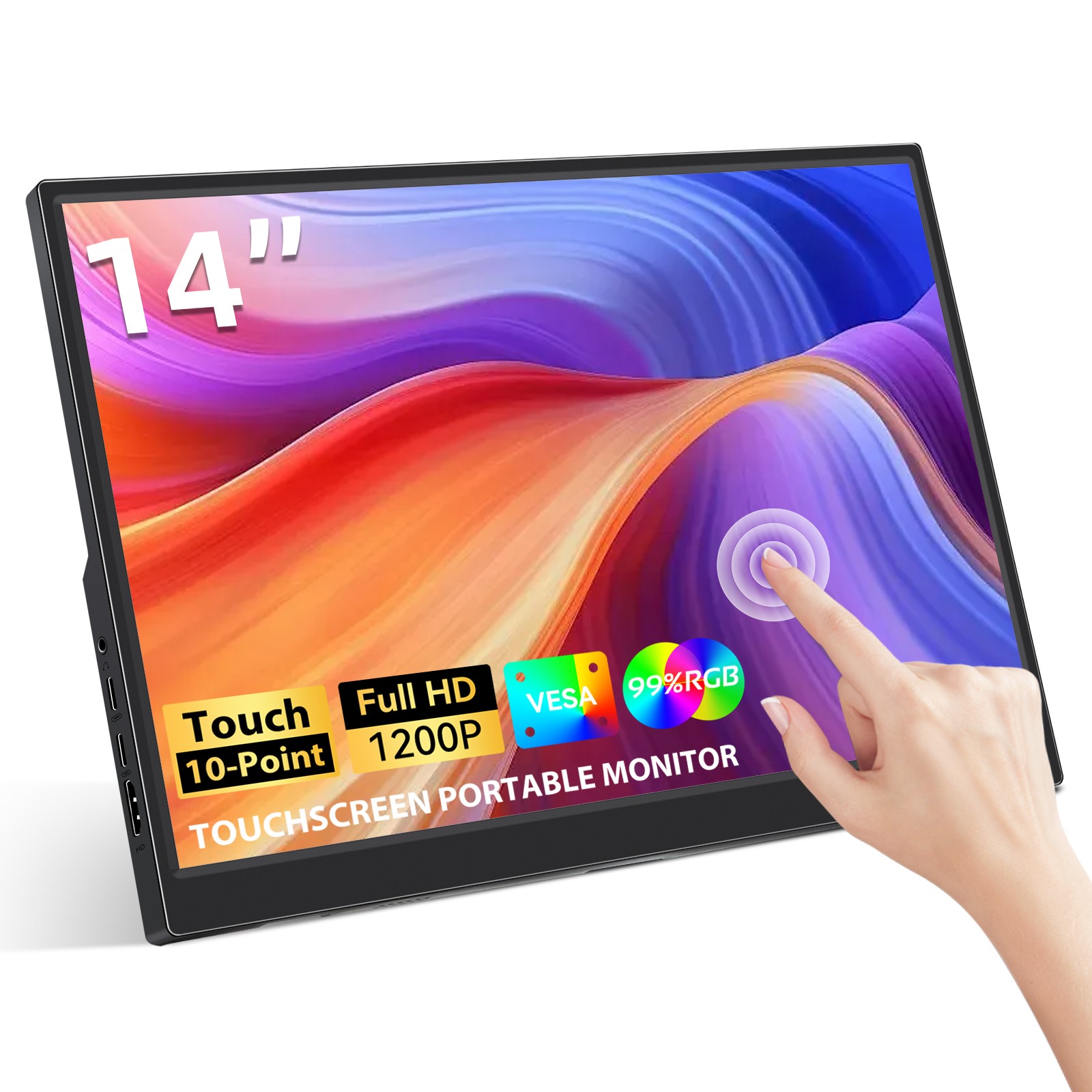 16"/11.6/14"/7" Portable Touchscreen Monitor 1080P Second Screen HDMI Display
