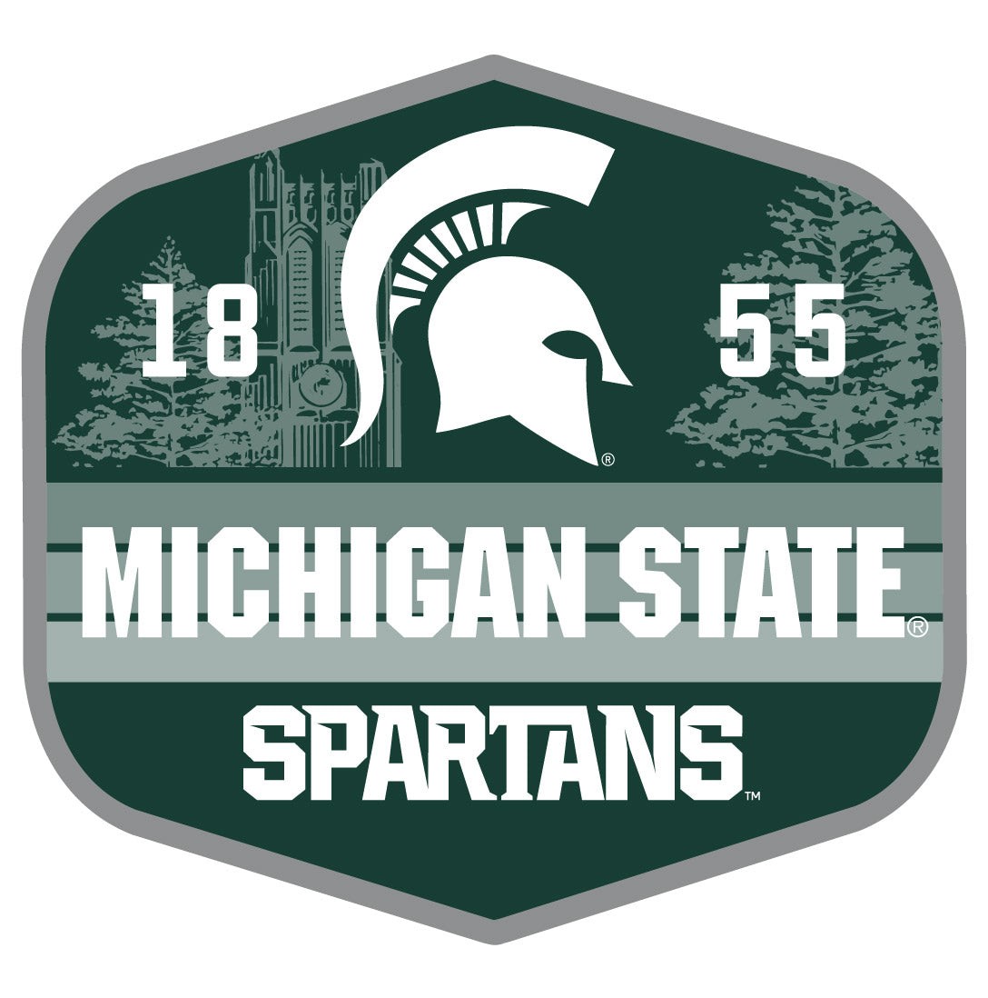 Michigan State Spartans Scenic Background Offic. Lic. Sticker/Magnet