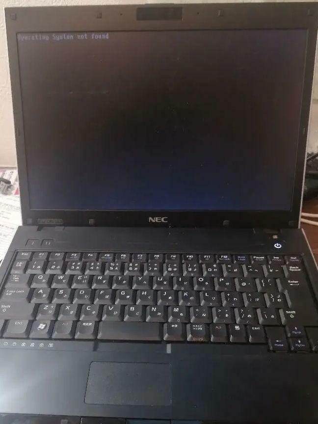 As is Junk PC laptop NEC gray Windows no hard disk initialized Weight 2.0kg