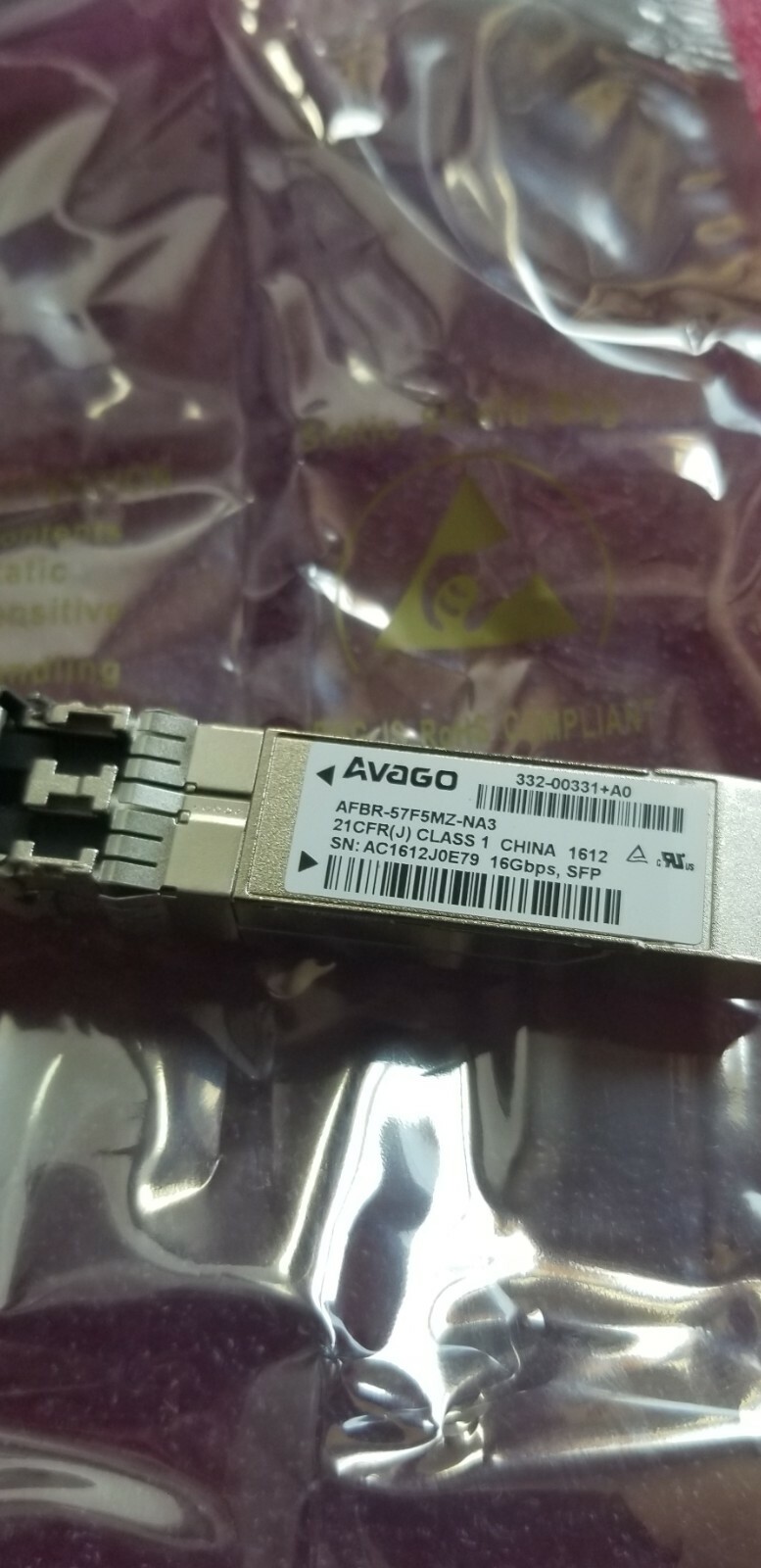 Brand New Avago AFBR-57F5MZ-NA 16GFC SFP+ SWL Optical Transceiver Module