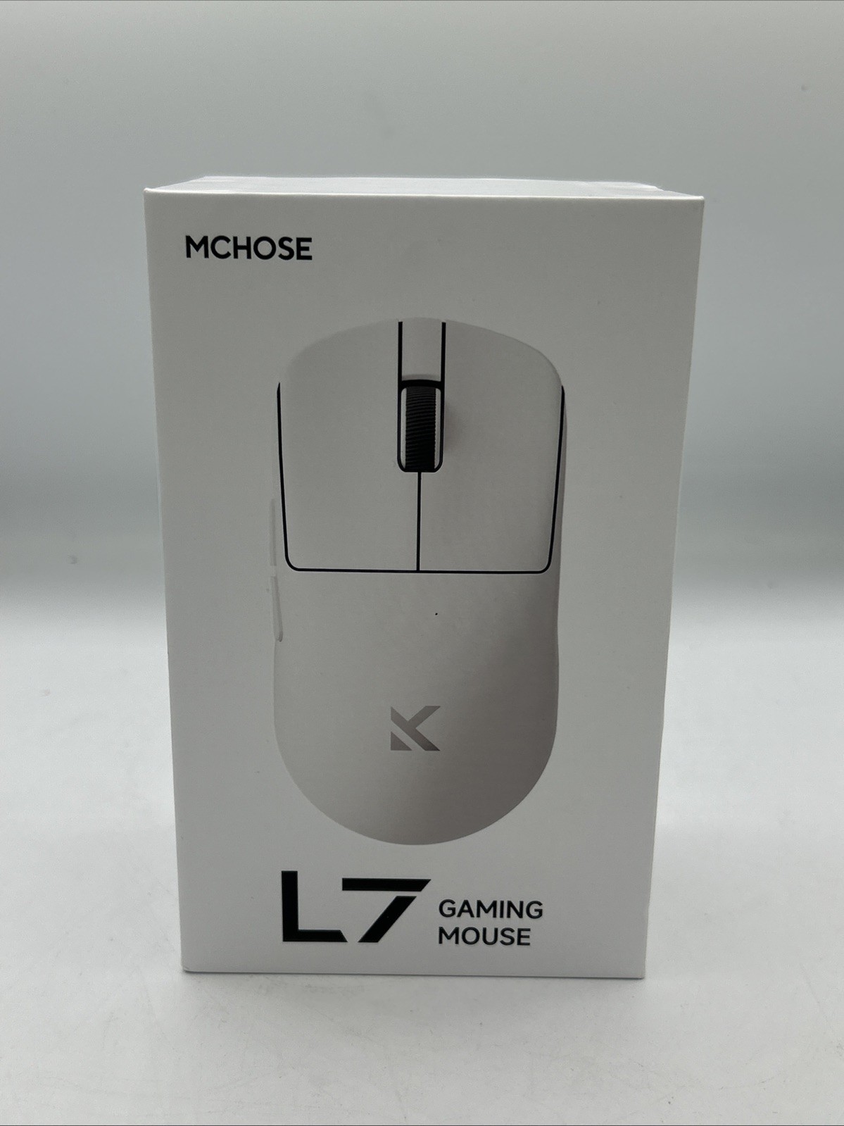 MCHOSE Ultra-Lightweight Wireless Gaming Mouse 500 mAh Battery L7 Ultra+ (White)