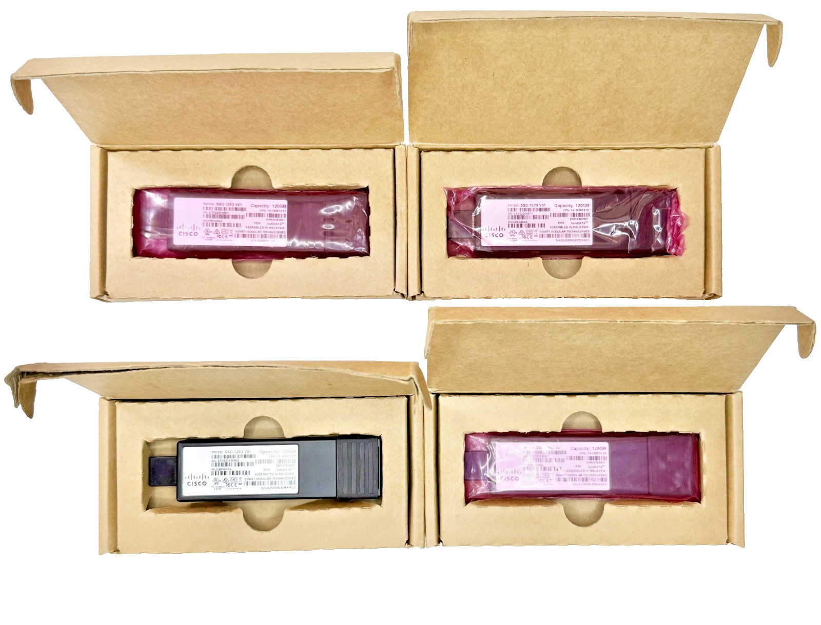 (Lot of 4) Cisco SSD-120G V01 SSD - 
