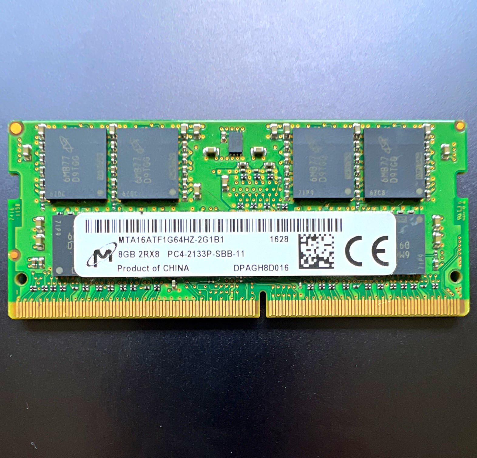Micron 8GB DDR4 SO-DIMM PC4-2133P 260-Pin ECC RAM MTA16ATF1G64HZ-2G1B1