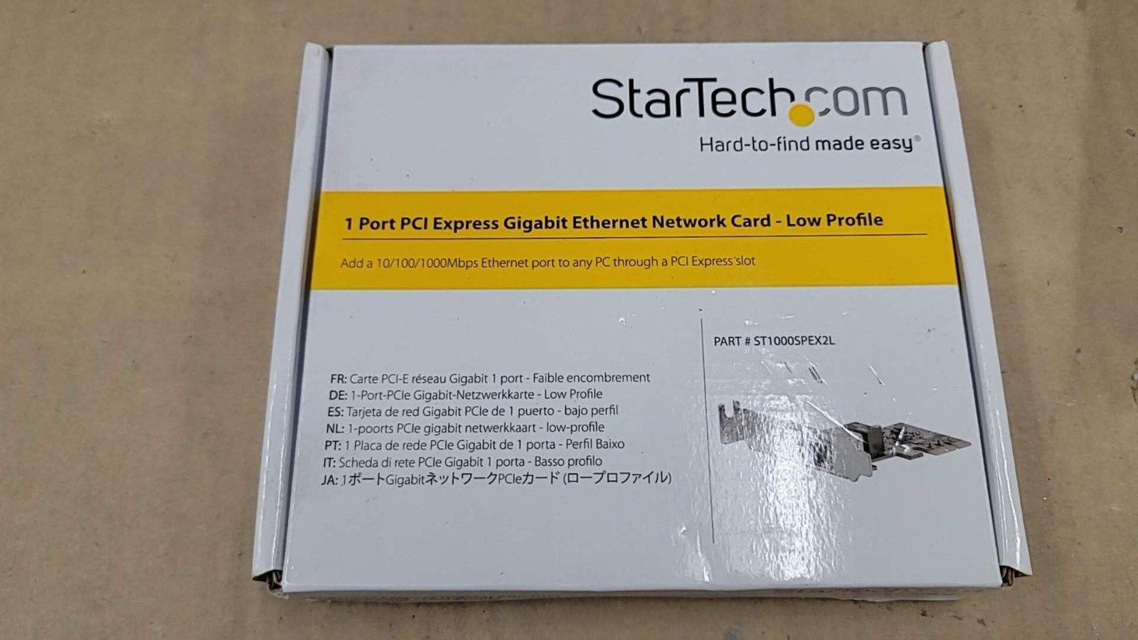 StarTech.com ST1000SPEX2L 1 Port PCI Express Gigabit Ethernet Network Card