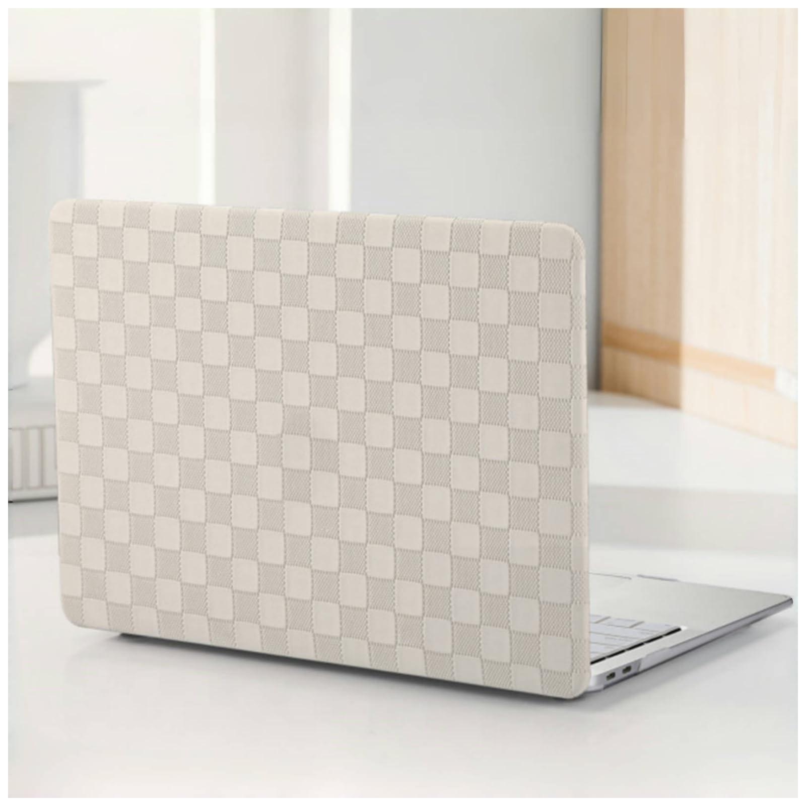Beige Checkered Case For MacBook Air 13 Inch 20102017 Older Version Cover