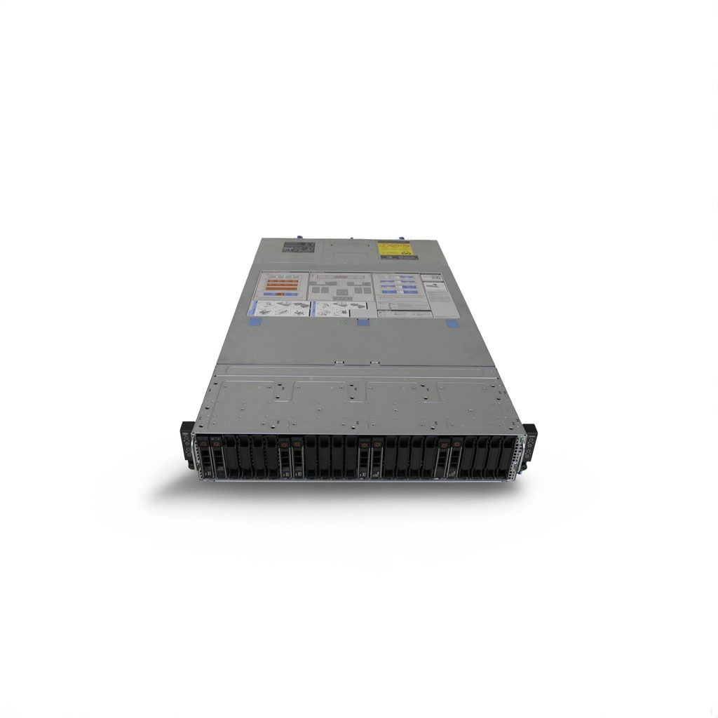 Dell Poweredge C6400 24x 2.5’’ 2x 2400W 4x C6420 Nodes H330 | 2x SFP | 8x Trays