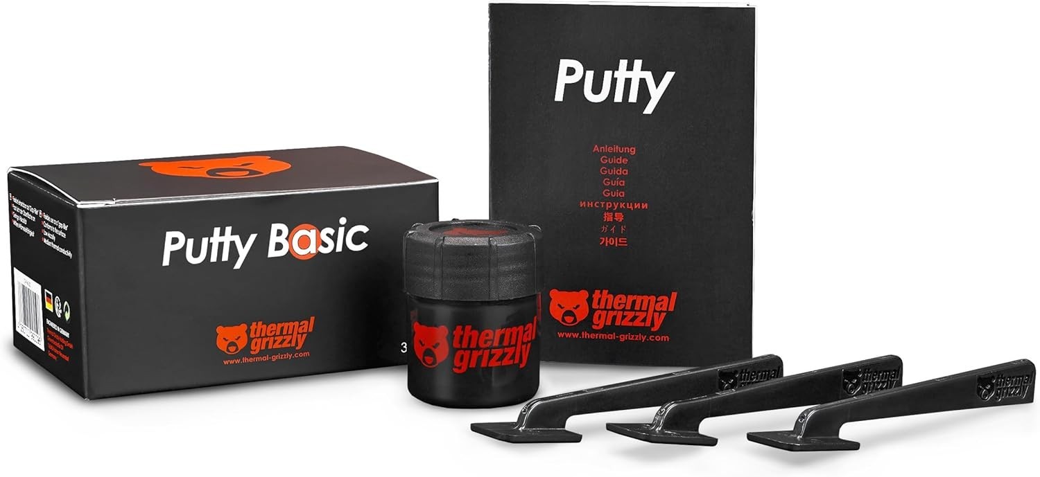 Thermal Grizzly TG Putty for GPU Modding and Thermal Pad Replacement, 30g
