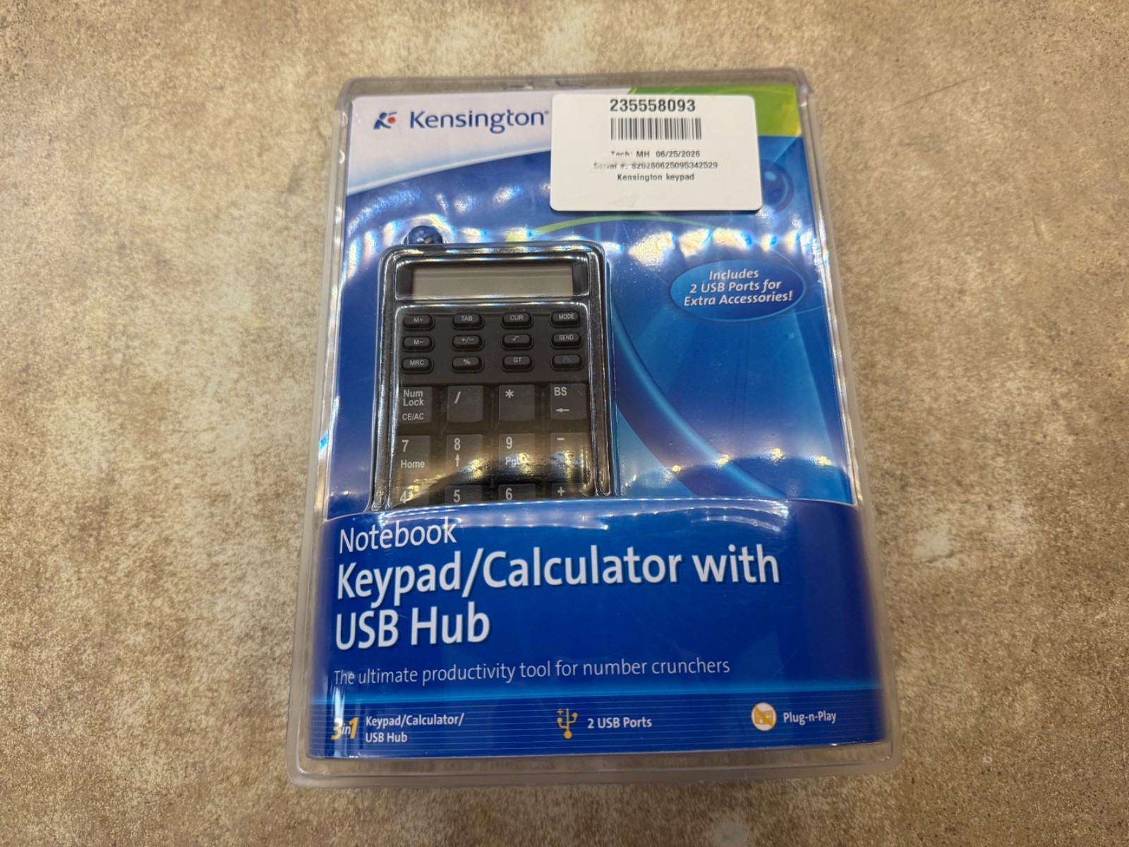  Kensington K72274 USB Numeric Keypad with Calculator