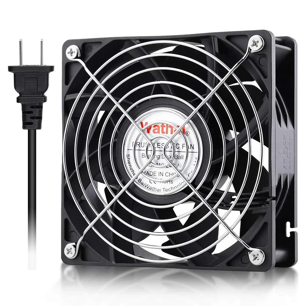 EC Industrial Case Fan 120mm x 38mm Bearing 116 CFM AC 110V 115V 120V 220V 24
